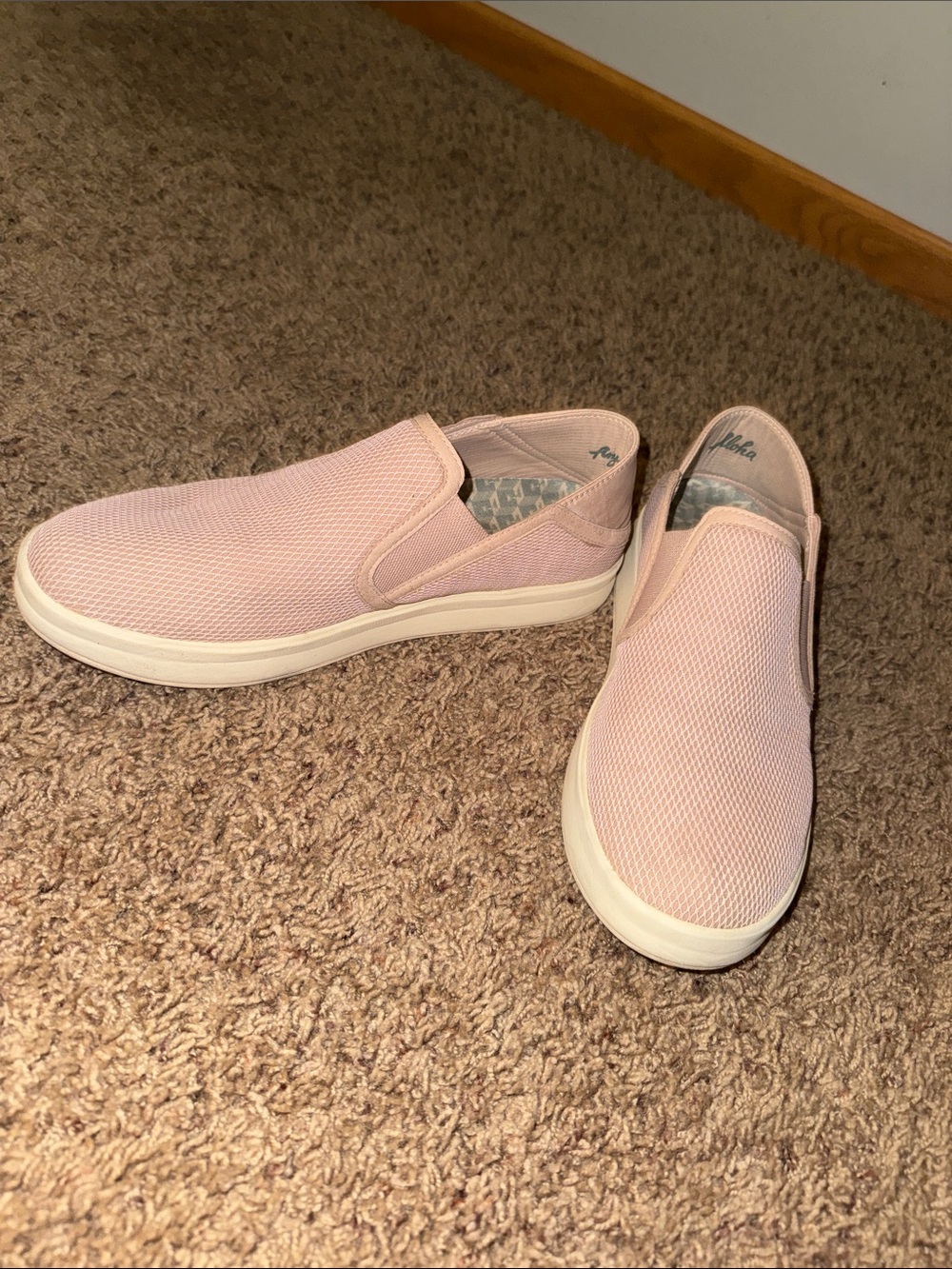 Olukai Women’s Slip-On Sneakers in Light Pink